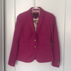 J. Crew Pink Blazer with Gold Buttons
